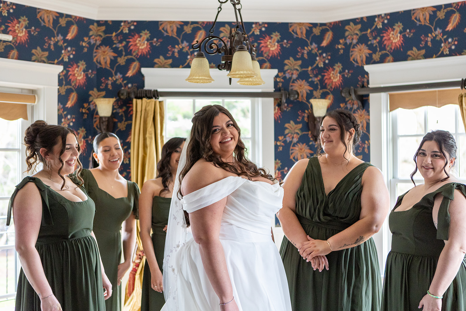 Bride and Bridesmaids
